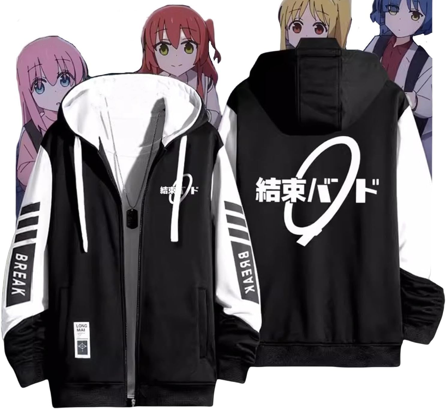 Amazon.co.jp: ぼっち・ざ・ろっく 結束バンド パーカー 長袖 コート